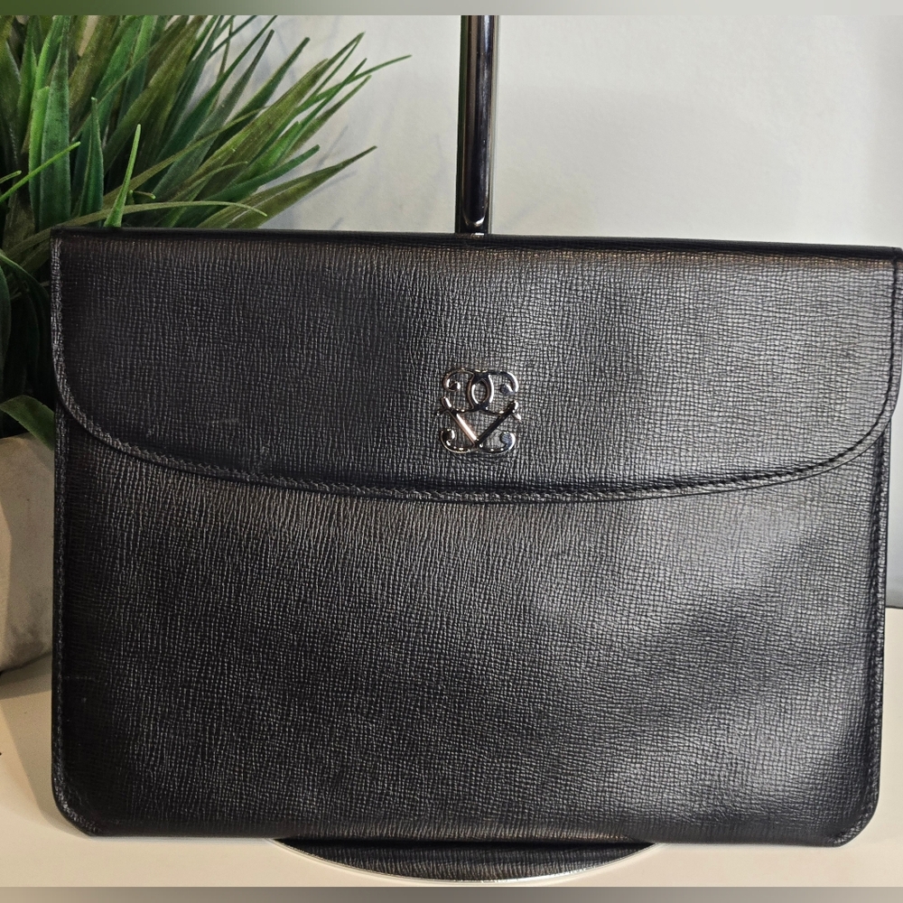 Germaine Guerin Vintage Made In Italy Leather Clutch